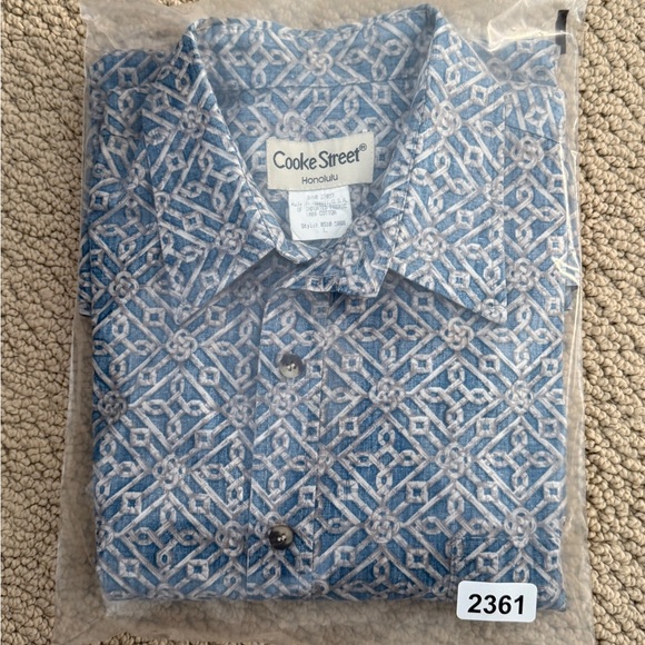 COOKE STREET Aloha Hawaiian Collared Shirt Men L Large - Picture 6 of 6